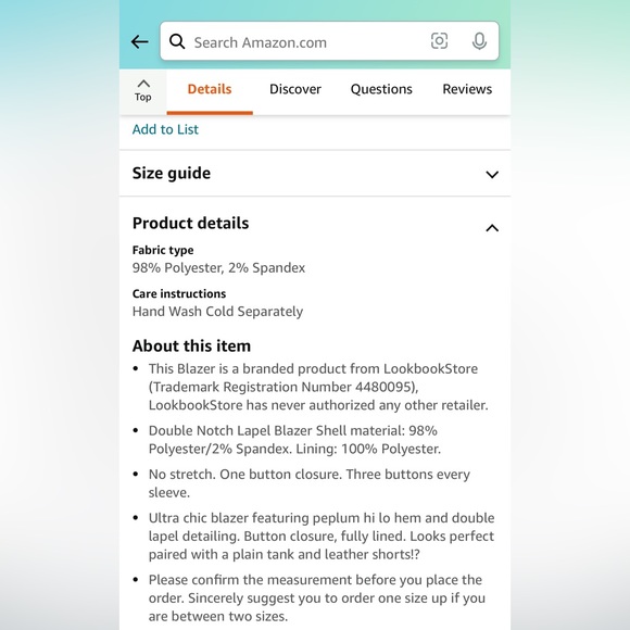 Lookbookstore Double Lapel shoulder pad navy peplum blazer - Picture 2 of 4